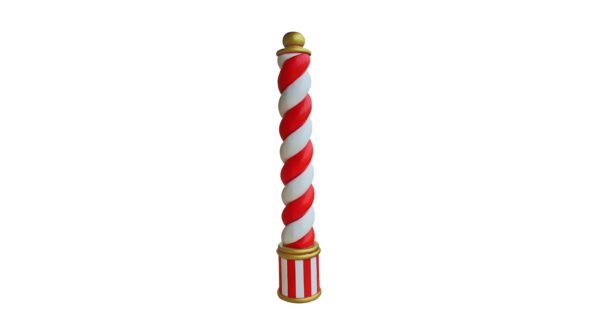 Candy cane pillar